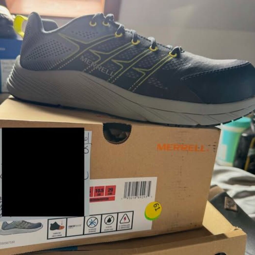 Merrell Men's Moab Flight Carbon Fiber Safety Toe Industrial Shoe Size 11